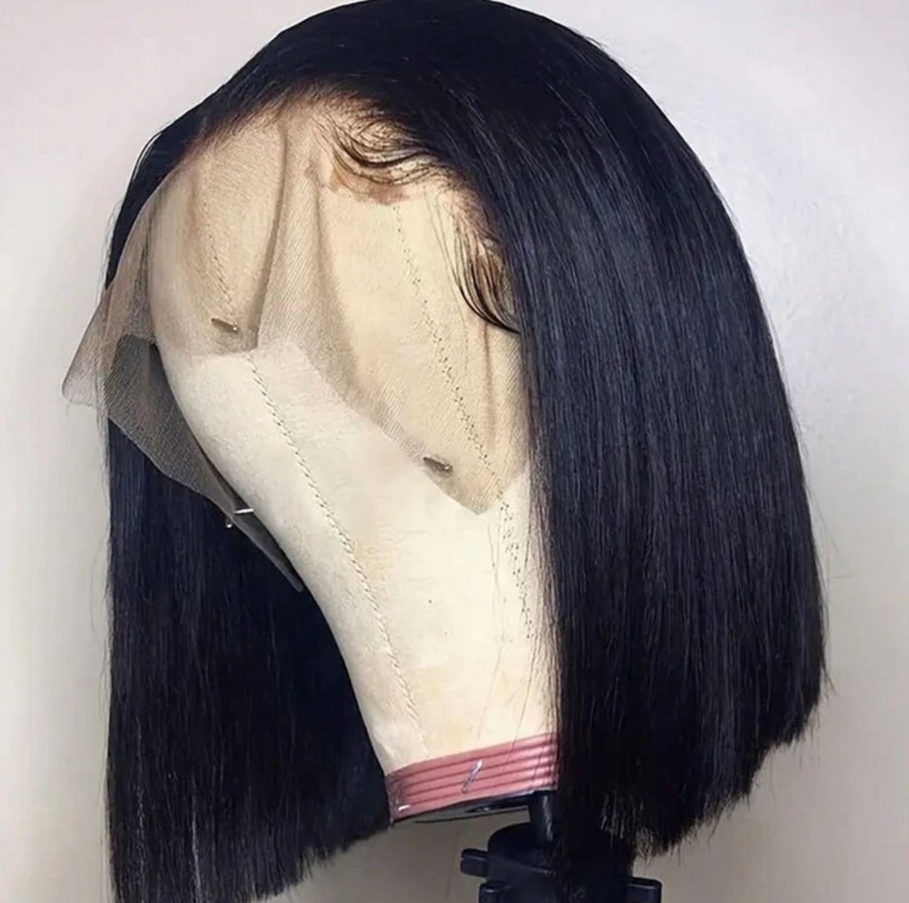 Brazilian Short Straight Bob, Glueless Lace Front Wig