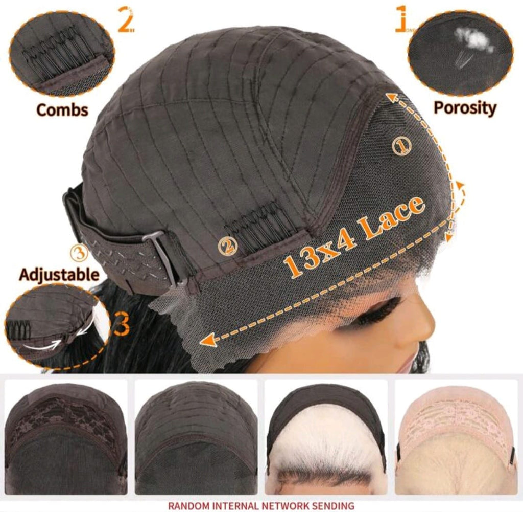 Black body wave Lace Front Wig